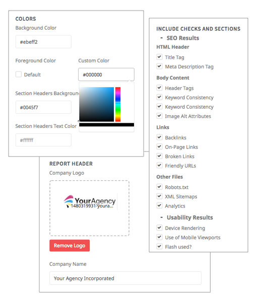 Report customizations